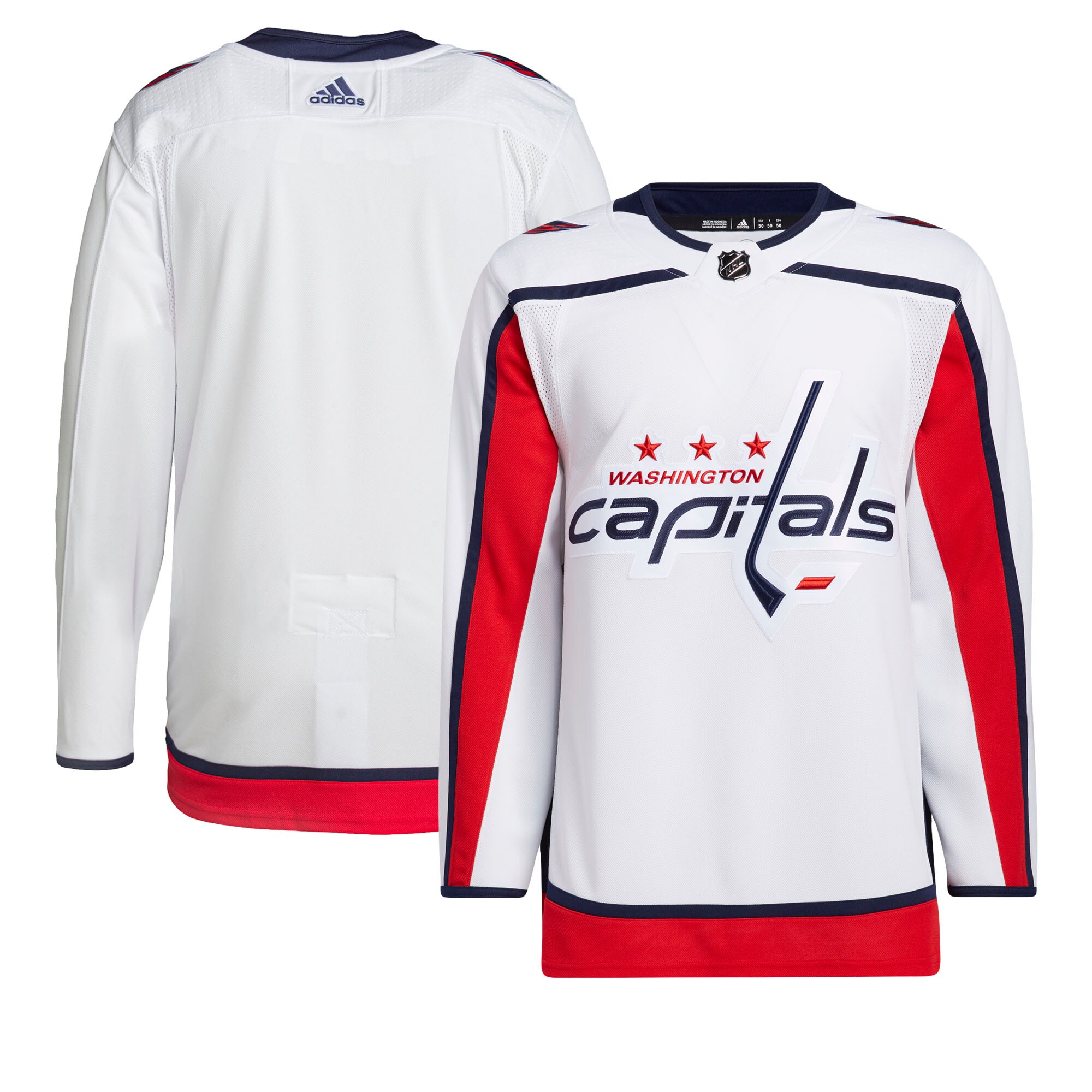 Washington Capitals adidas Men’s Away Primegreen Authentic Jersey – White