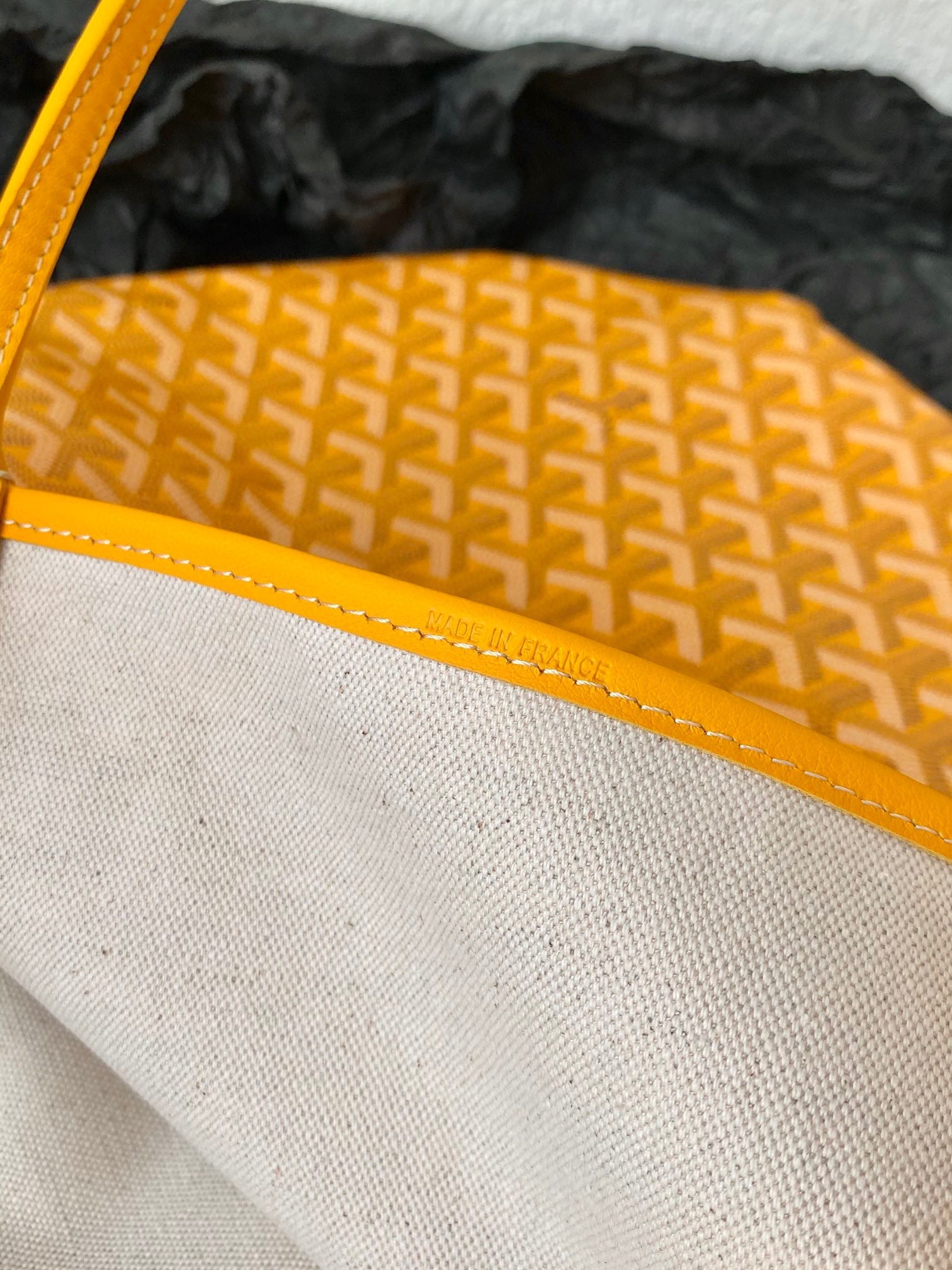Goyard Saint Louis Gm 40Cm Yellow Canvas