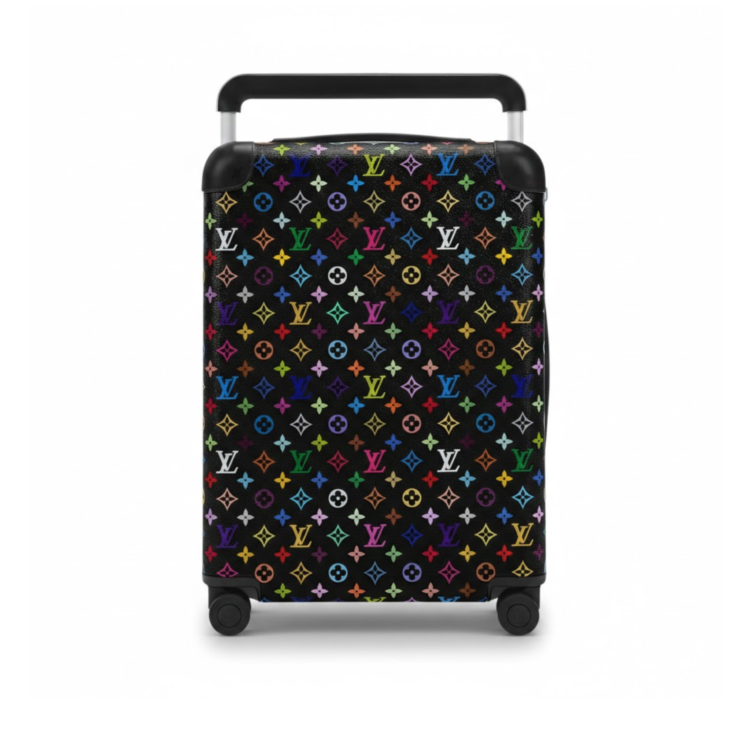 Lv Horizon 55 Multicolor Monogram Black Carry-On Suitcase 55cm/21.6in