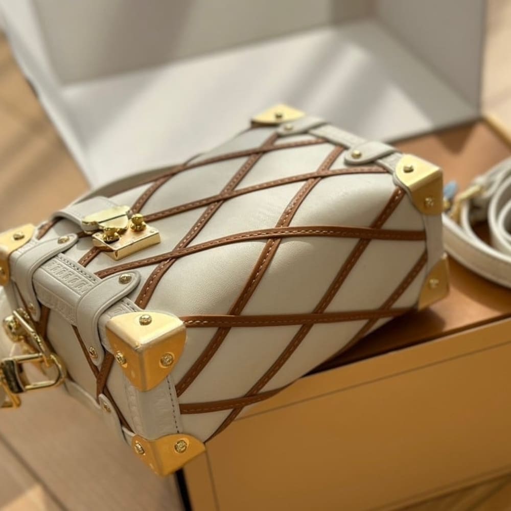 Louis Vuitton Side Trunk PM Crème Beige 19Cm M25216