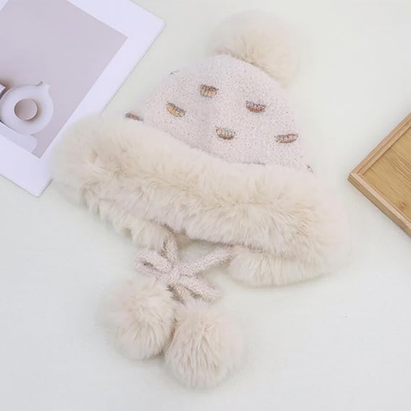 Women Winter Sherpa Beanie Hats