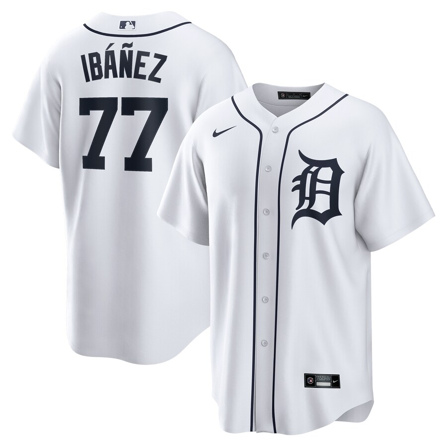 Andy Ibañez Detroit Tigers Home Player Jersey White