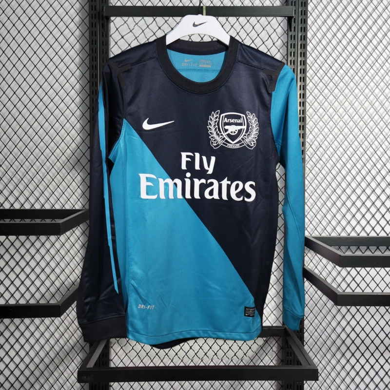 Retro Player 2011-12 Arsenal away Long Sleeve Football jersey retro