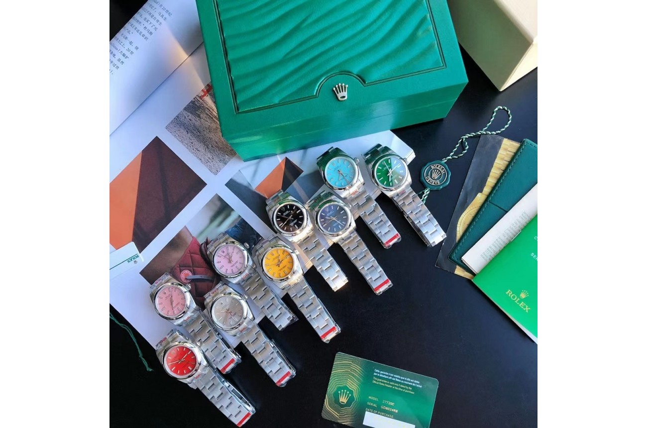 Rolex Oyster Perpetual 31/41mm SS/SS Green/Stk