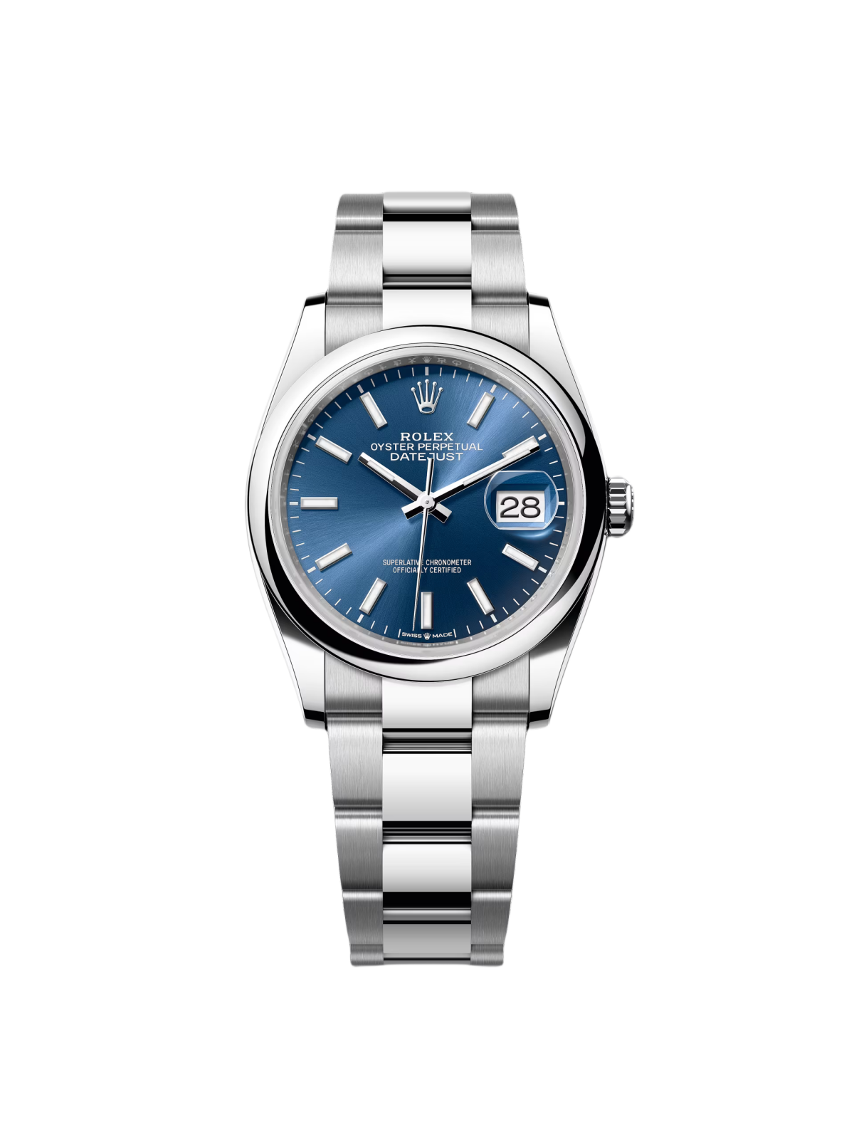 Rolex  Datejust 36mm 126200 Stainless Steel Blue Dial Oyster Watch