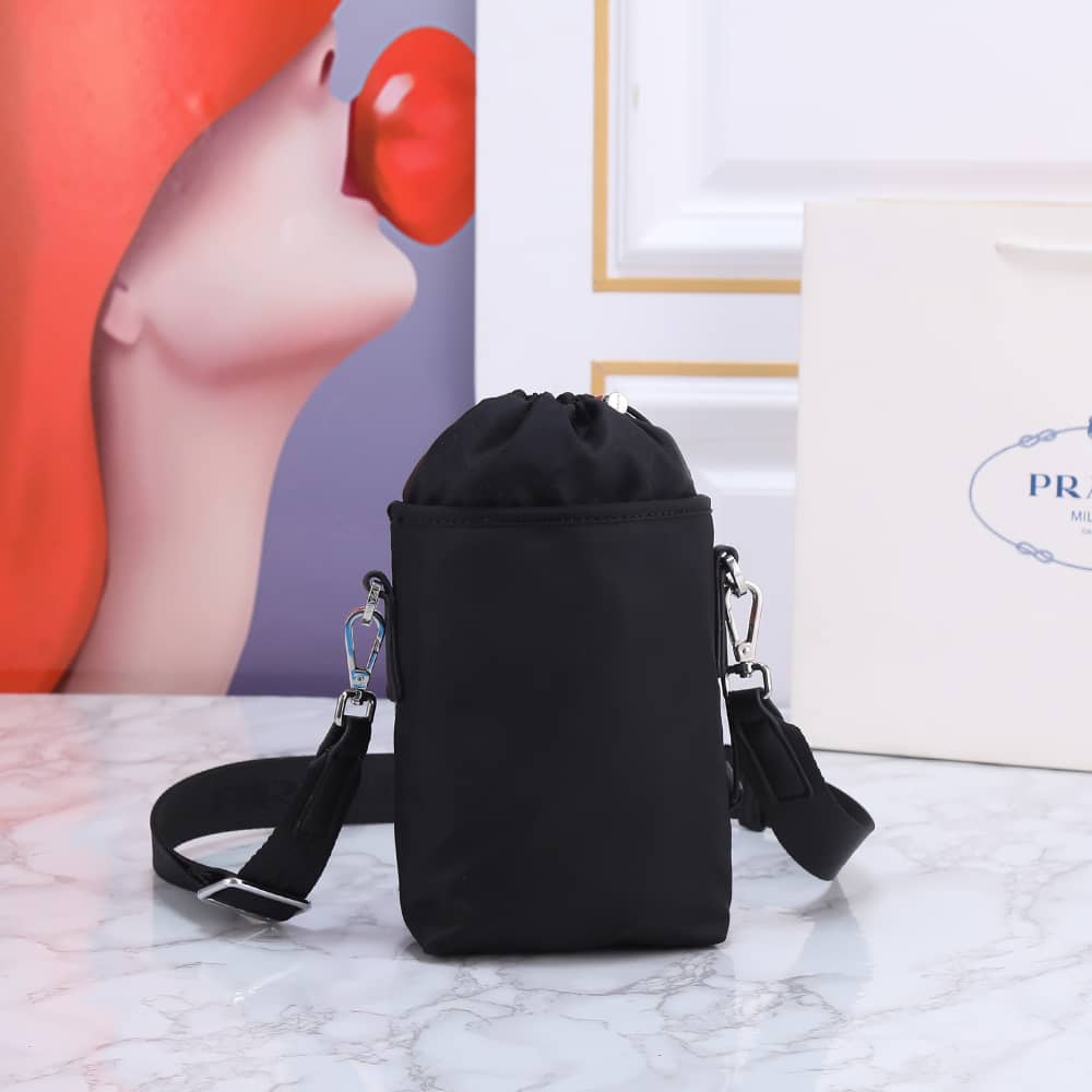 Prada Re Nylon Smartphone Case Black 18Cm