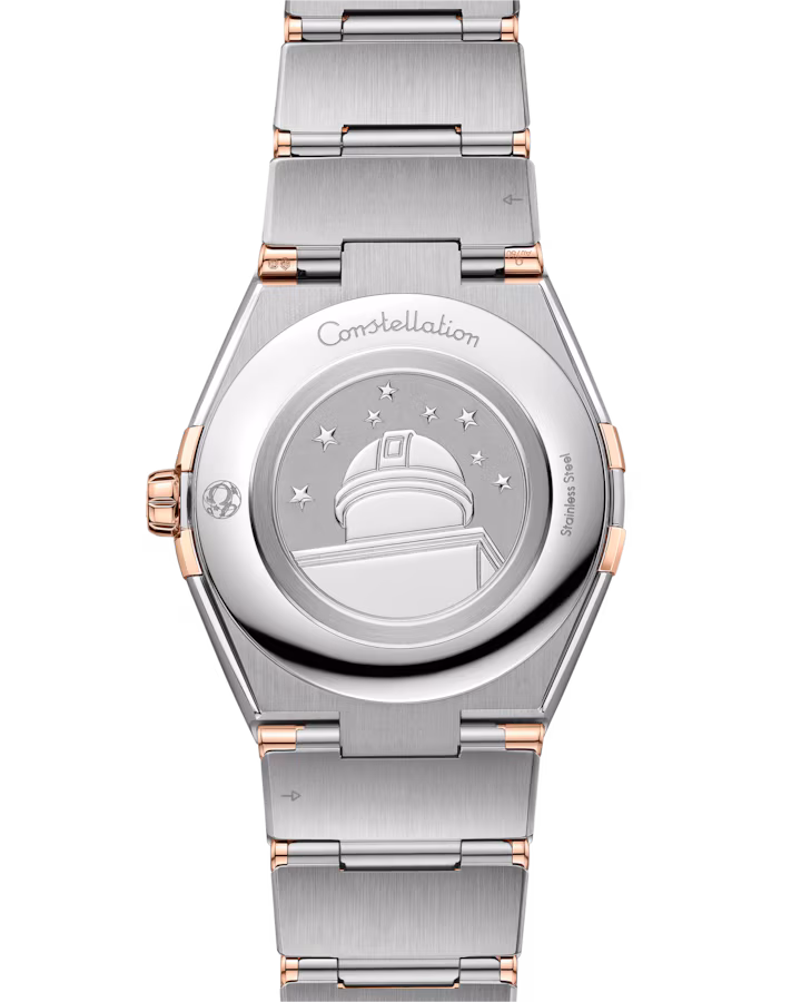 Omega Constellation 36mm Silver Dial Stainless Steel and Sedna™ 18k Rose Gold Bracelet 131.20.36.60.02.001