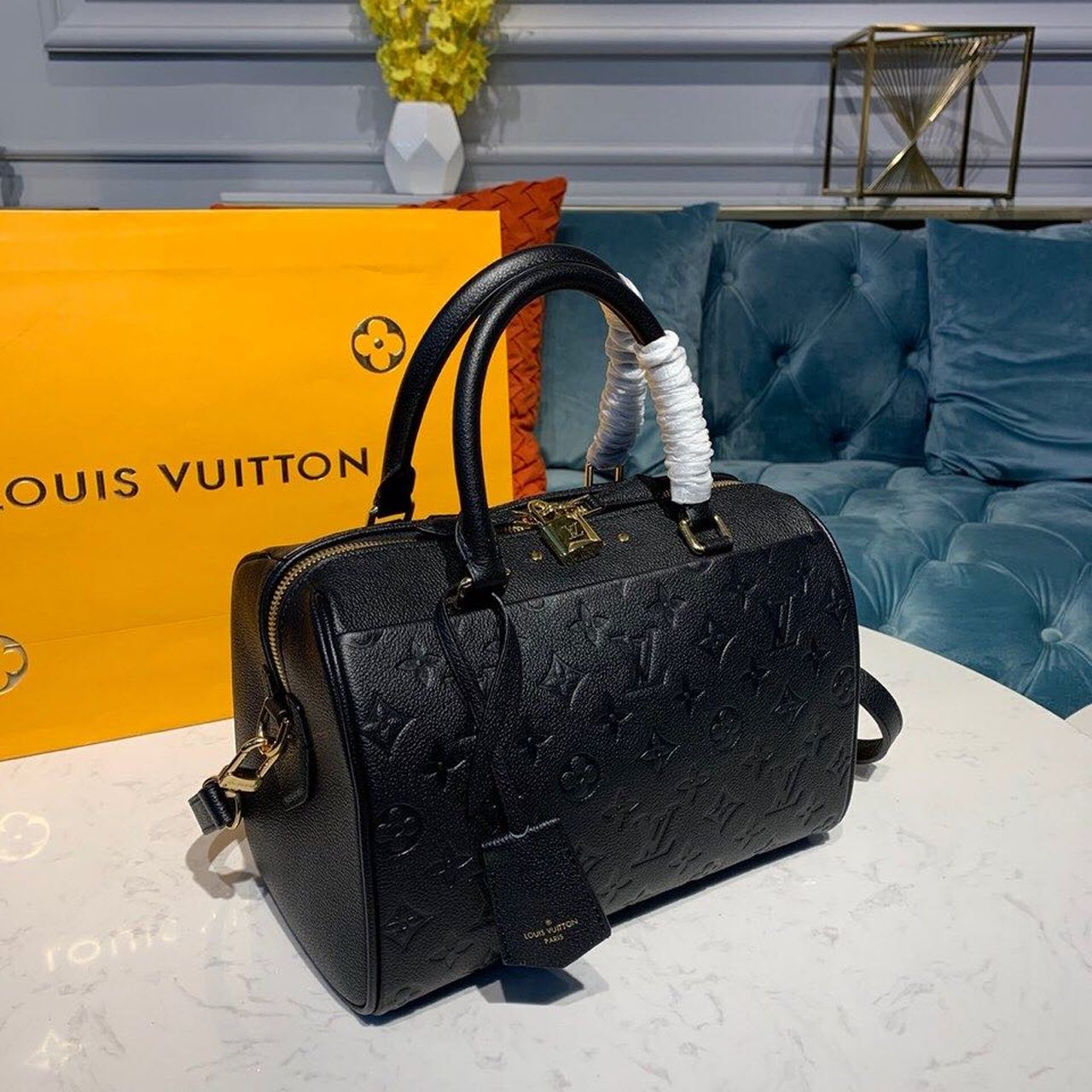 Louis Vuitton Speedy Bandouliere 25 Monogram Empreinte Black 25cm M42401