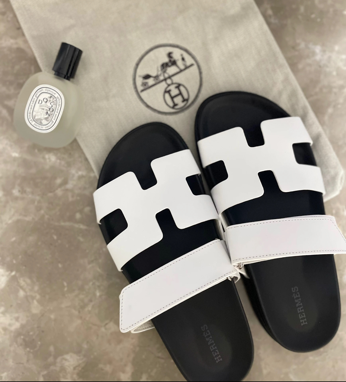 Men's slippers white