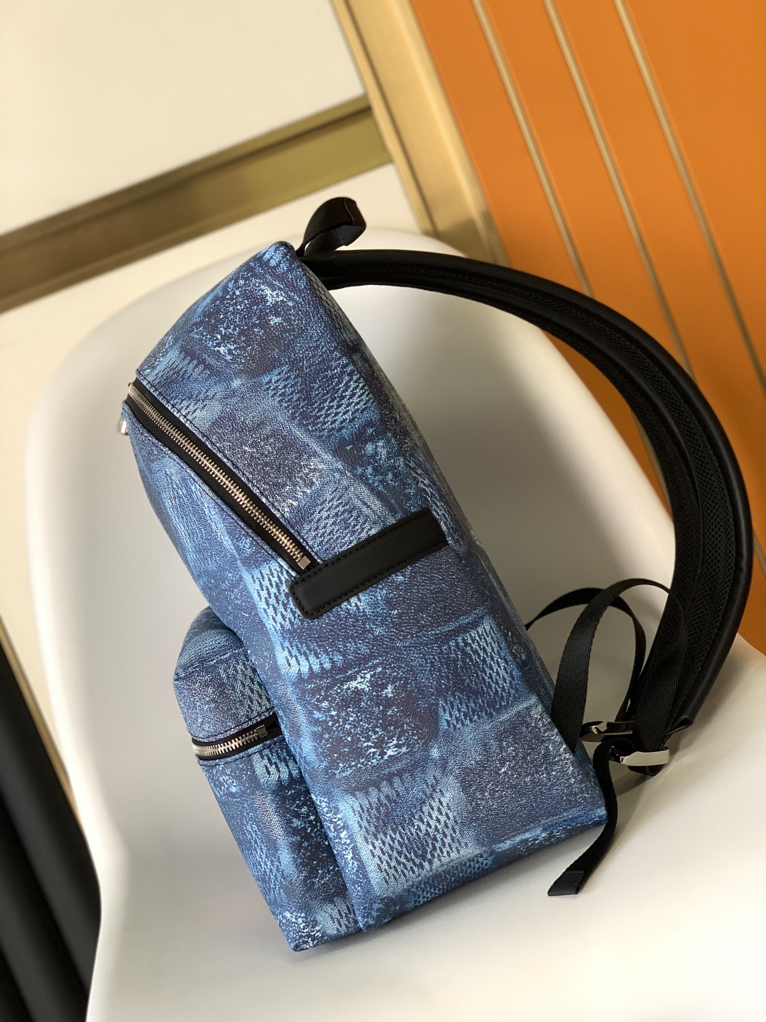 Louis Vuitton Discovery Backpack Pm Damier Blue 15.7In/40Cm