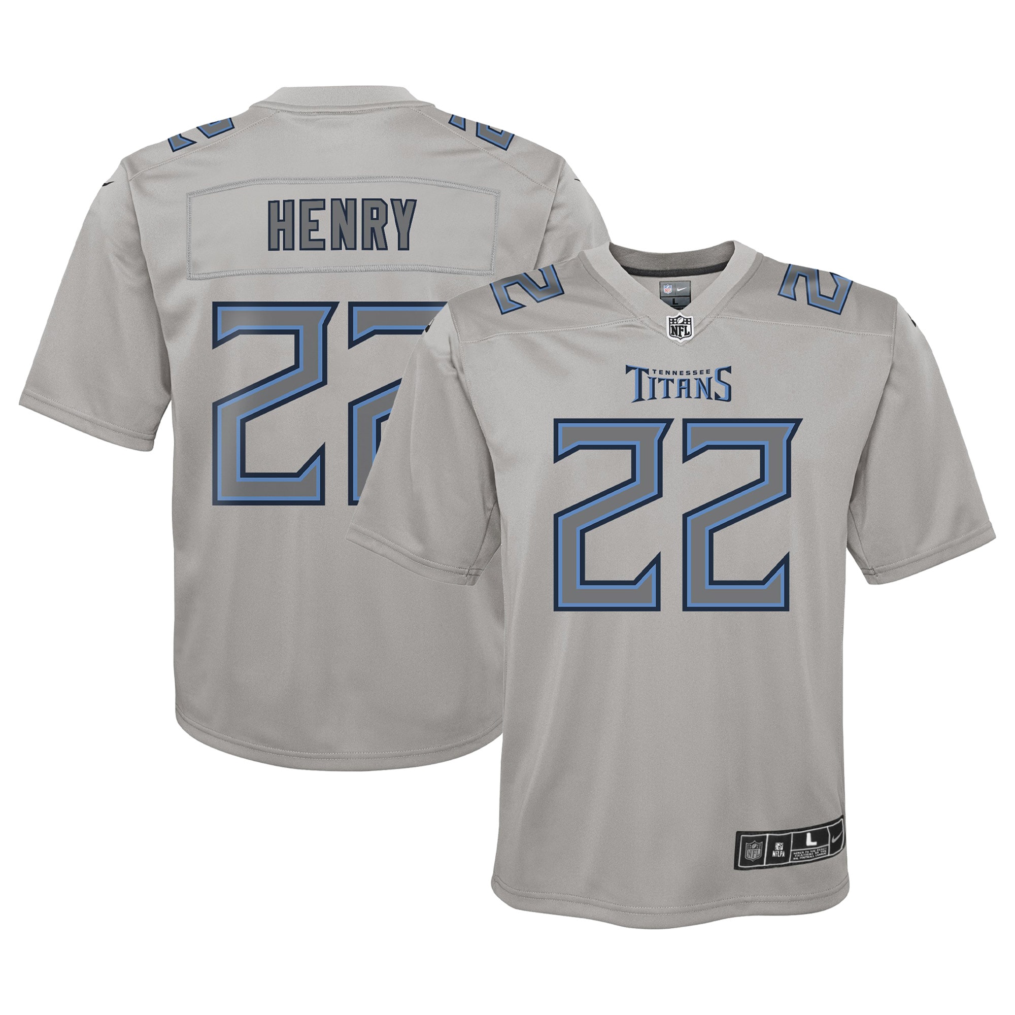 Derrick Henry Tennessee Titans Nike Youth Atmosphere Game Jersey - Gray