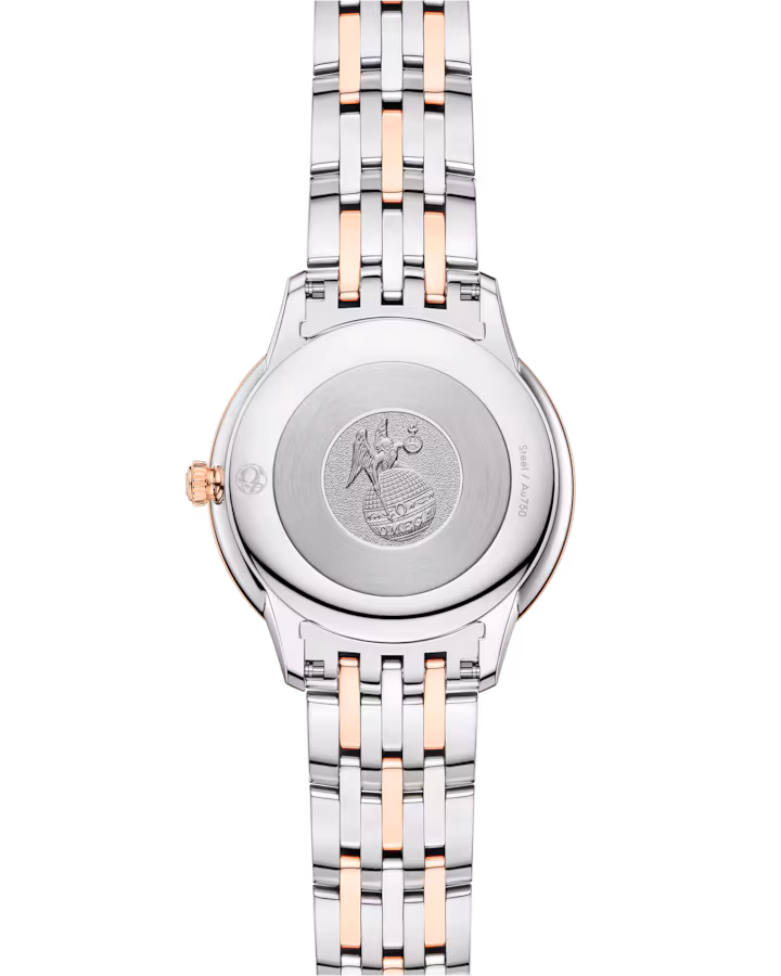 Omega De Ville Prestige, Stainless Steel, 18k Sedna™ Gold and Diamond-set, 30mm Quartz  434.25.30.60.55.001