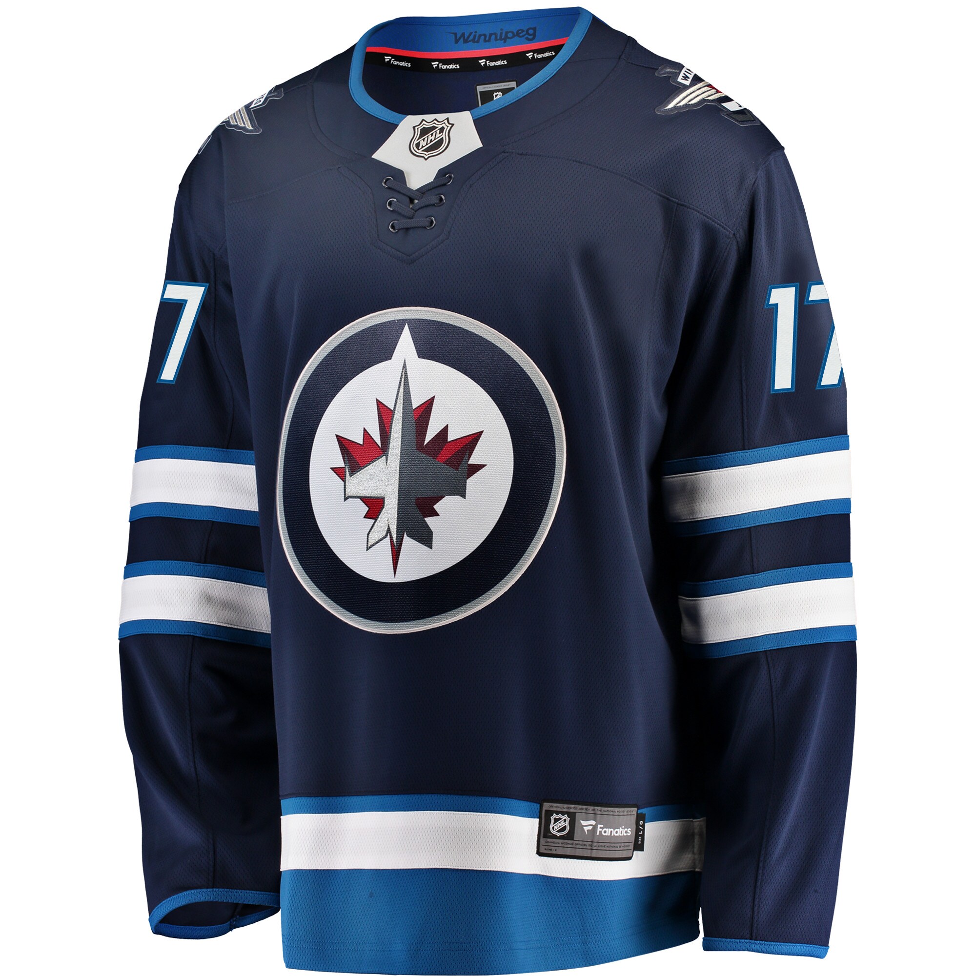 Adam Lowry Winnipeg Jets Fanatics Breakaway Replica Jersey – Navy