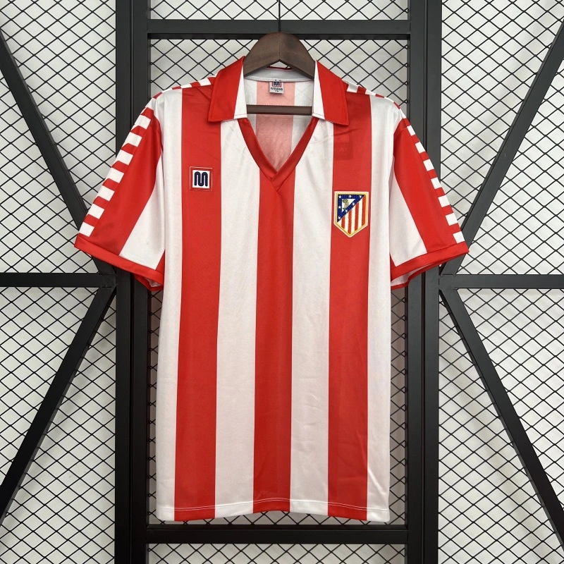 Retro 1982-83  Atletico Madrid Home Football jersey retro