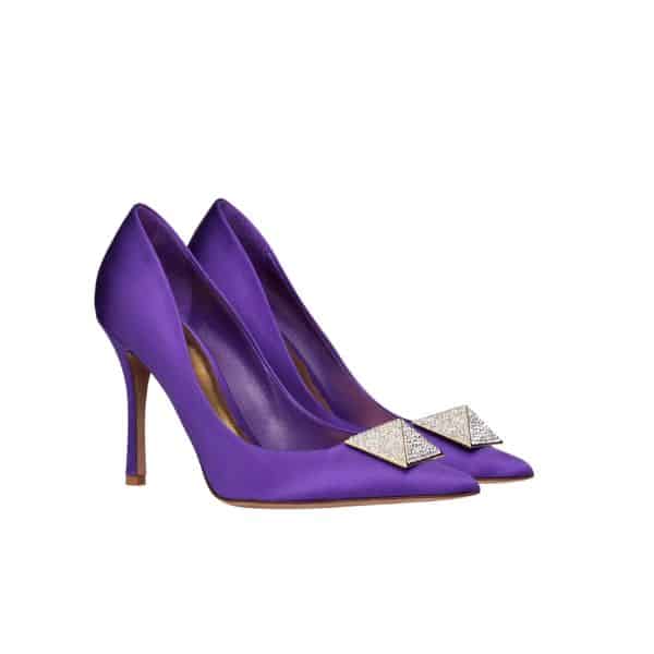 Valentino Garavani One Stud Pump With Crystals Purple 2W2S0Fh8Ulm 73E