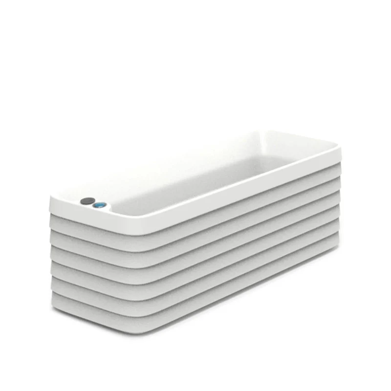 TruDrop Slat Window Box Planter