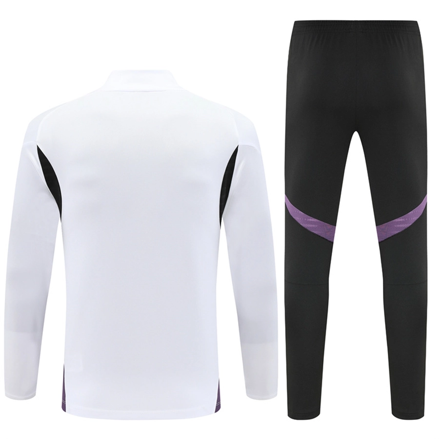 2025-26 Manchester United white and purple Long Sleeve Training Suit