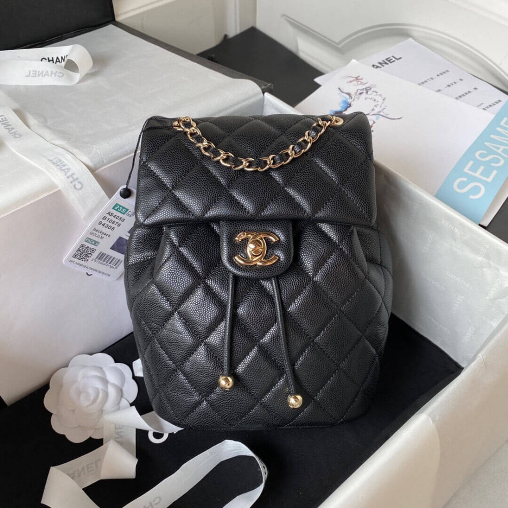 Chanel Small Backpack Grained Calfskin