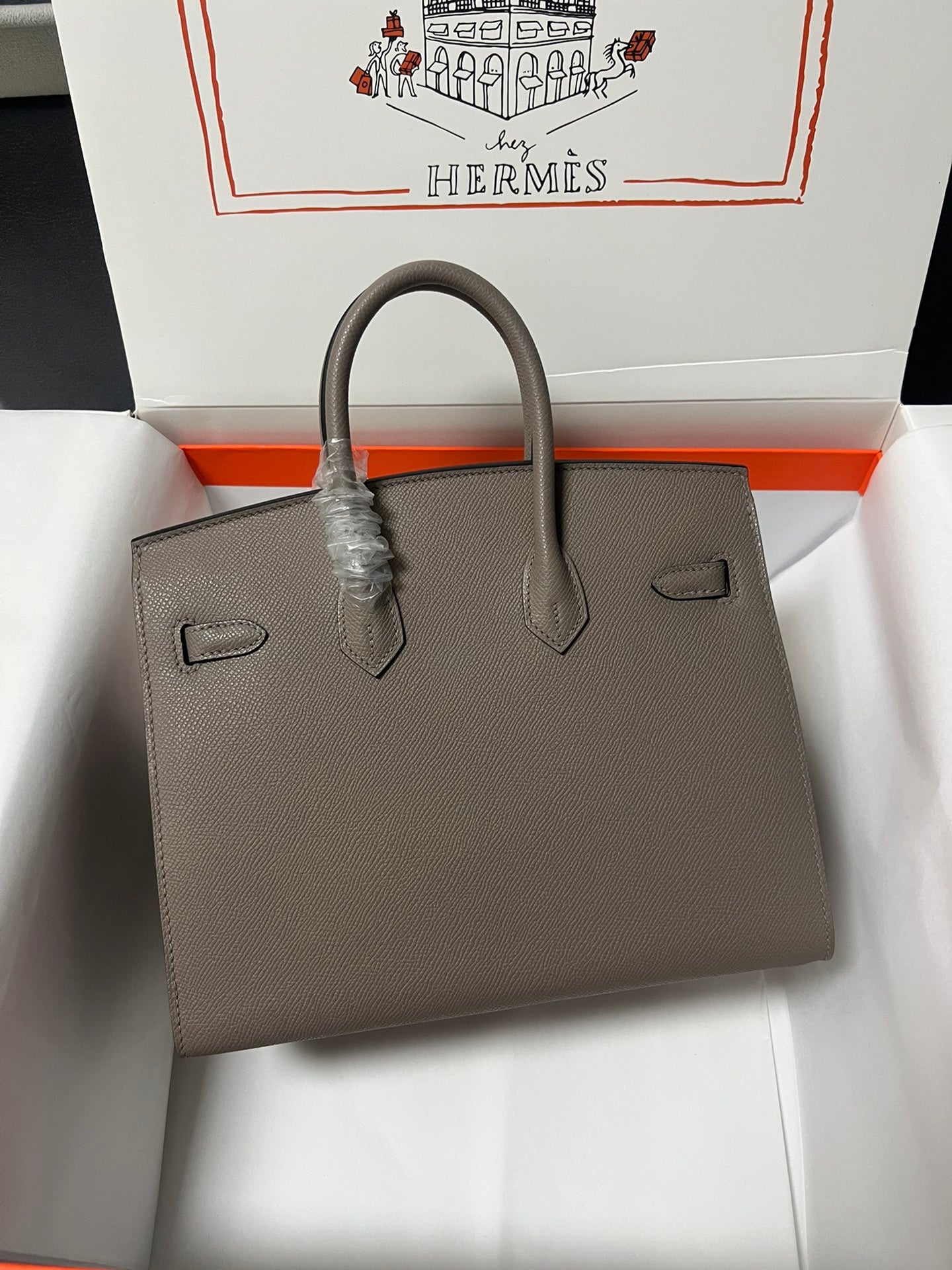 Hermes Birkin Sellier Etain Epsom Leather Gold Hardware