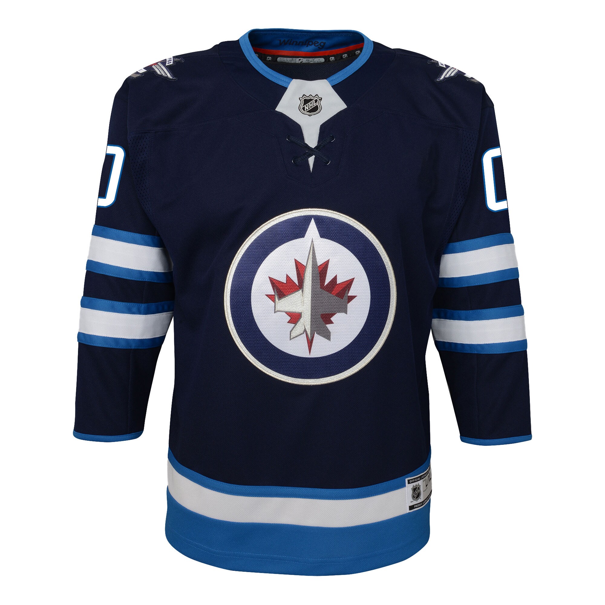 Winnipeg Jets Youth Home Premier Custom Jersey – Navy