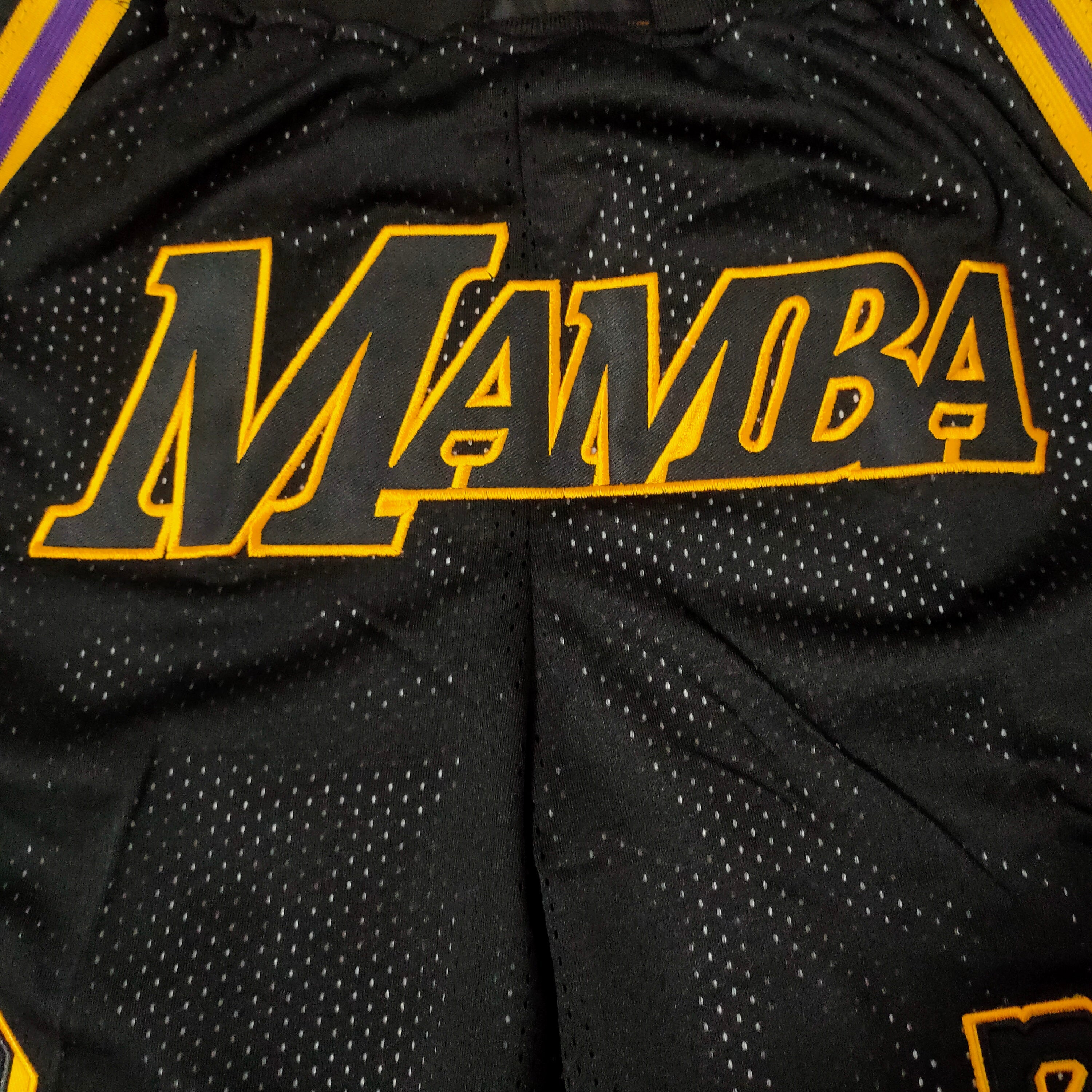 Los Angeles Lakers Kobe Bryant Black Mamba Pocket Pants
