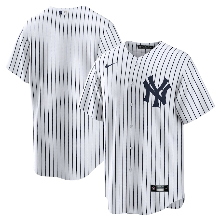 New York Yankees Home Blank Jersey White