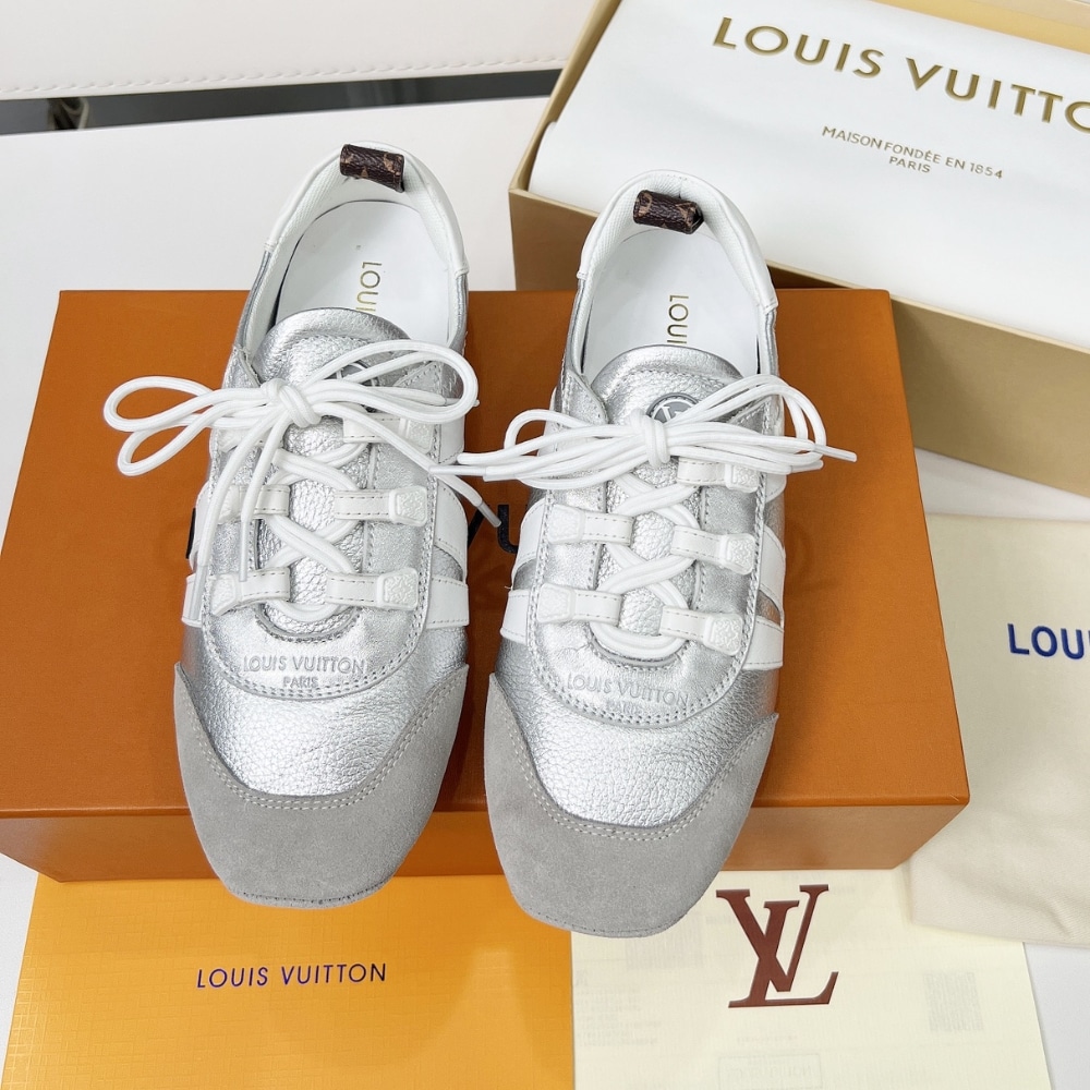 Louis Vuitton Lv Sneakerina Silver 1Ahojd