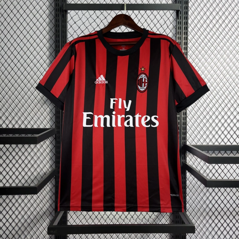 Retro 2017-18 AC Milan Home football jersey Retro