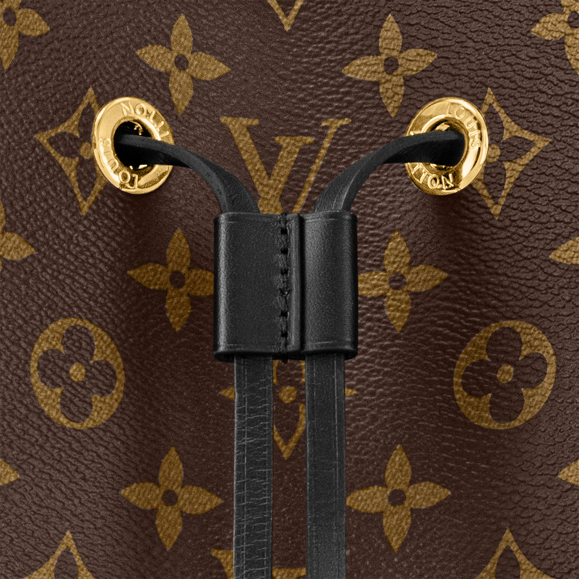 Louis Vuitton Luxury Monogram Canvas And Leather Handbag Neonoe Black M44020
