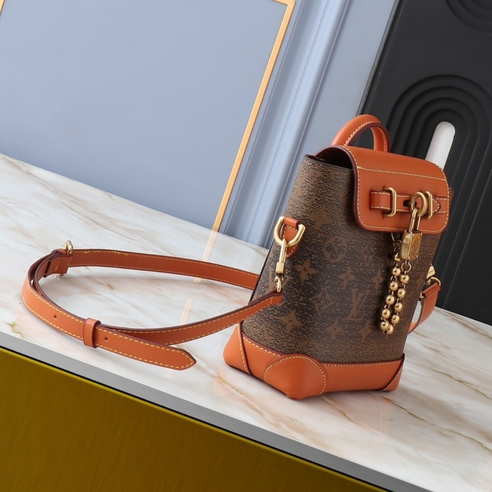 Louis Vuitton Steamer Bag 15 Brown 16.5Cm M11630