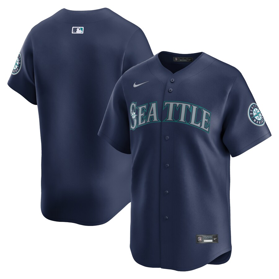 Seattle Mariners Road Limited Jersey  Navy