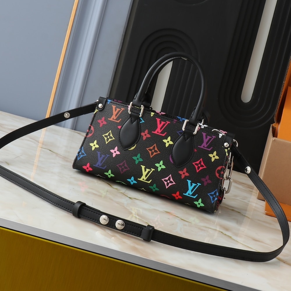 Louis Vuitton X Takashi Murakami Onthego East West Chain Black 25cm M13260