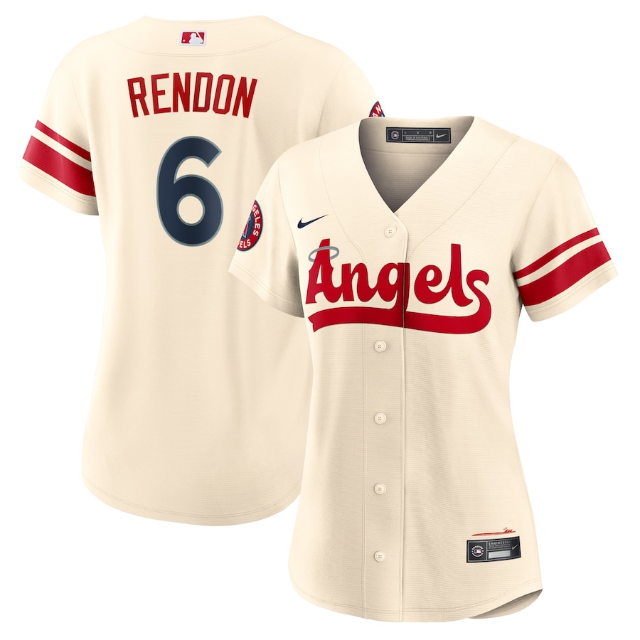 Anthony Rendon Los Angeles Angels Women's City Connect Player Jersey Cream