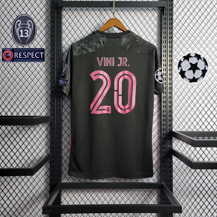 Retro 2020-21 Real Madrid third away Benzema vini jr. Sergio Ramos Casemiro KROOS MODRIC Football jersey