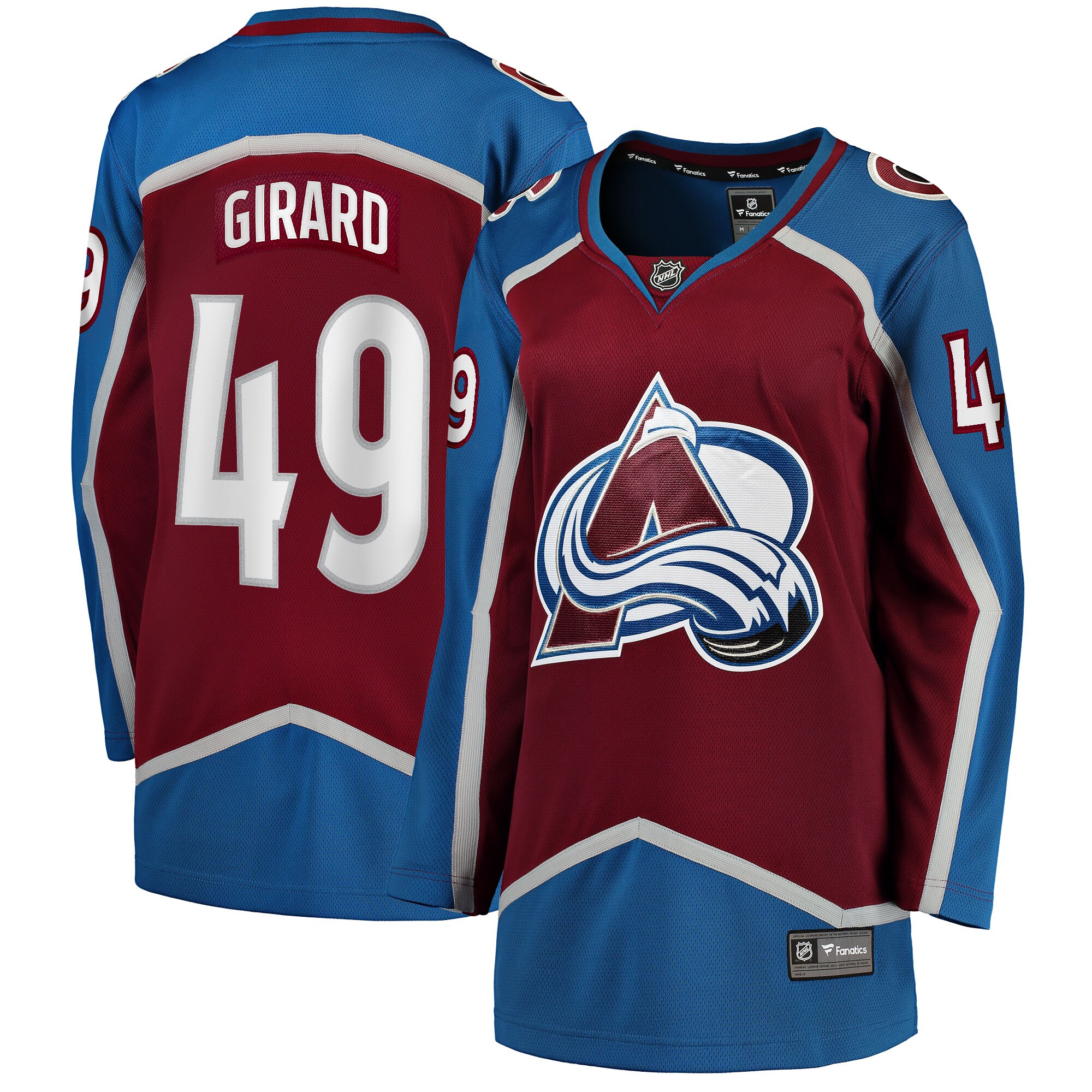 Samuel Girard Colorado Avalanche Fanatics Women’s Home Breakaway Player Jersey – Burgundy