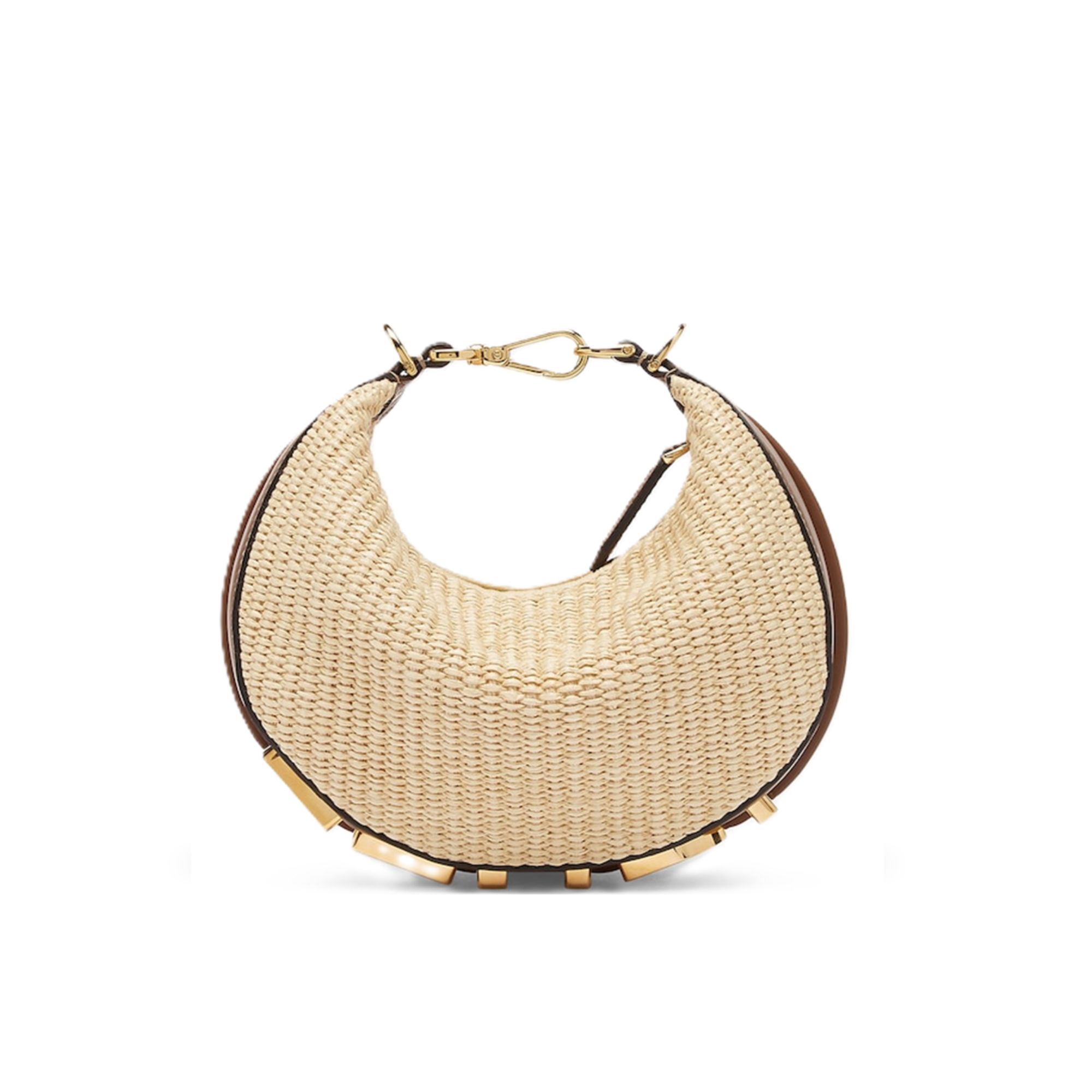 Fendi Fendigraphy Mini Natural Raffia ‘Beige’ 16.5cm/ 6.5in