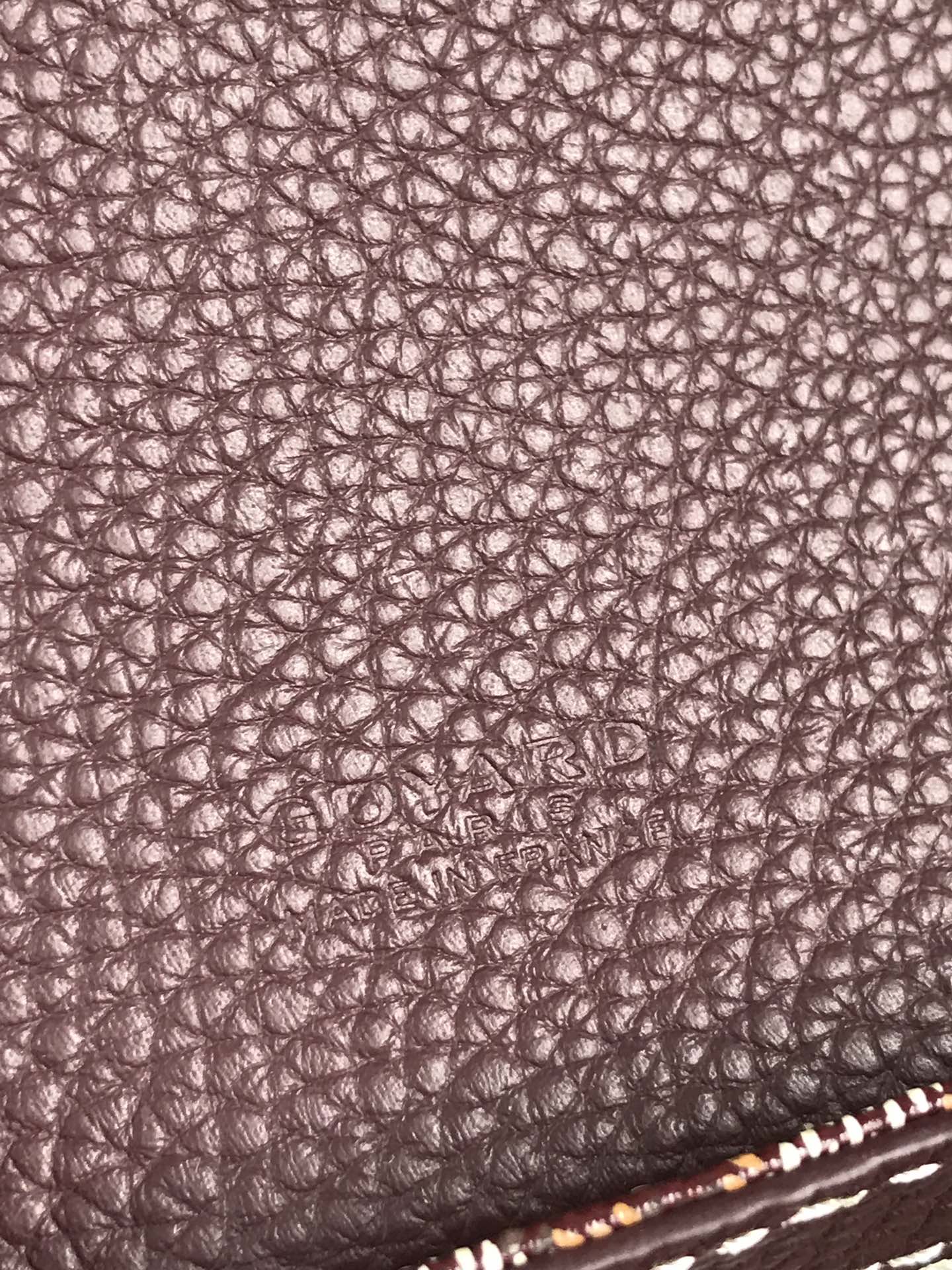 Goyard Grand Bleu 16 Cm Wine Red Goyardine Canvas And Lambskin