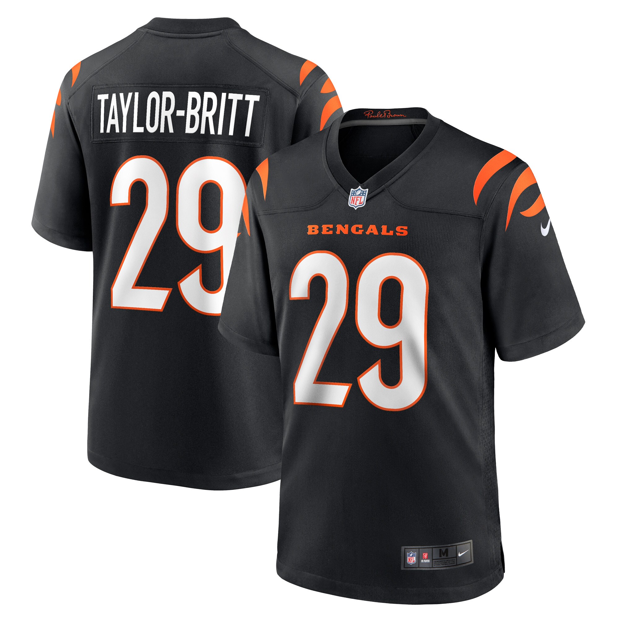 Cam Taylor-Britt Cincinnati Bengals Nike Game Player Jersey - Black