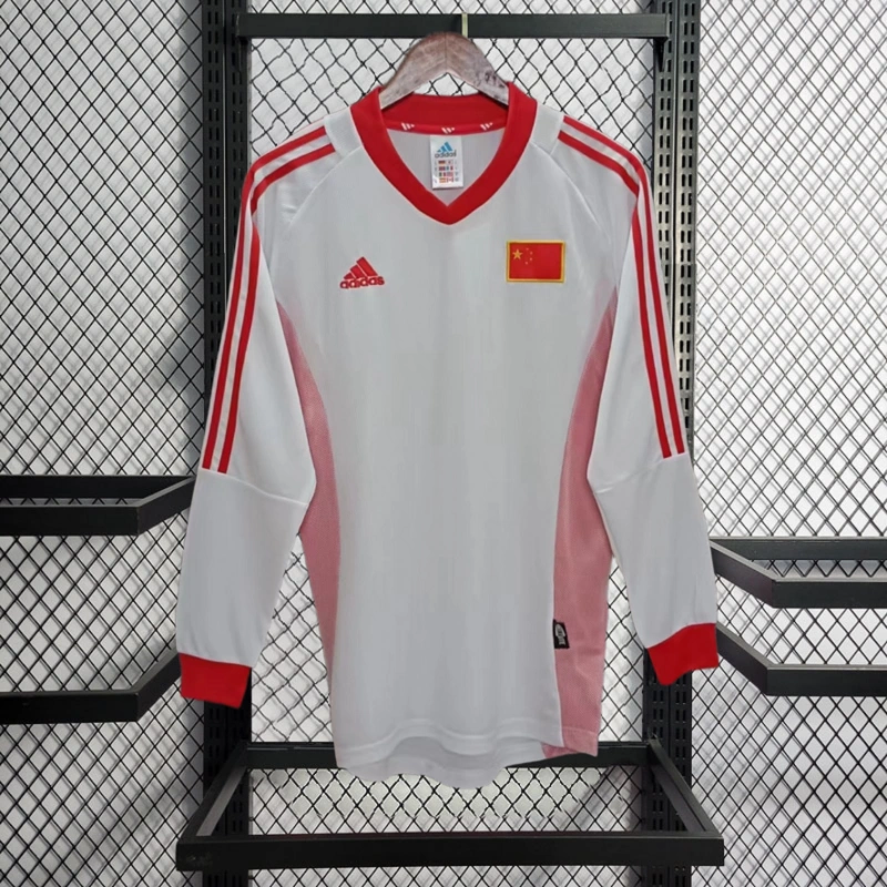 Retro 2002 China Away Long sleeve Football jersey retro