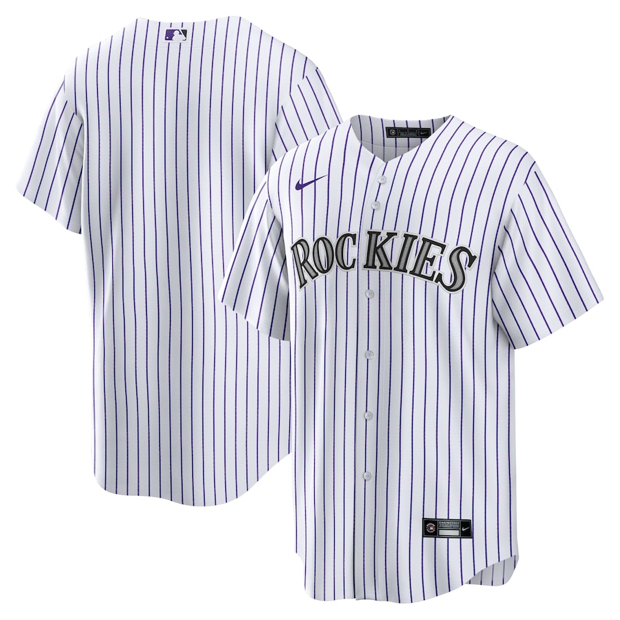 Colorado Rockies Home Team Jersey White