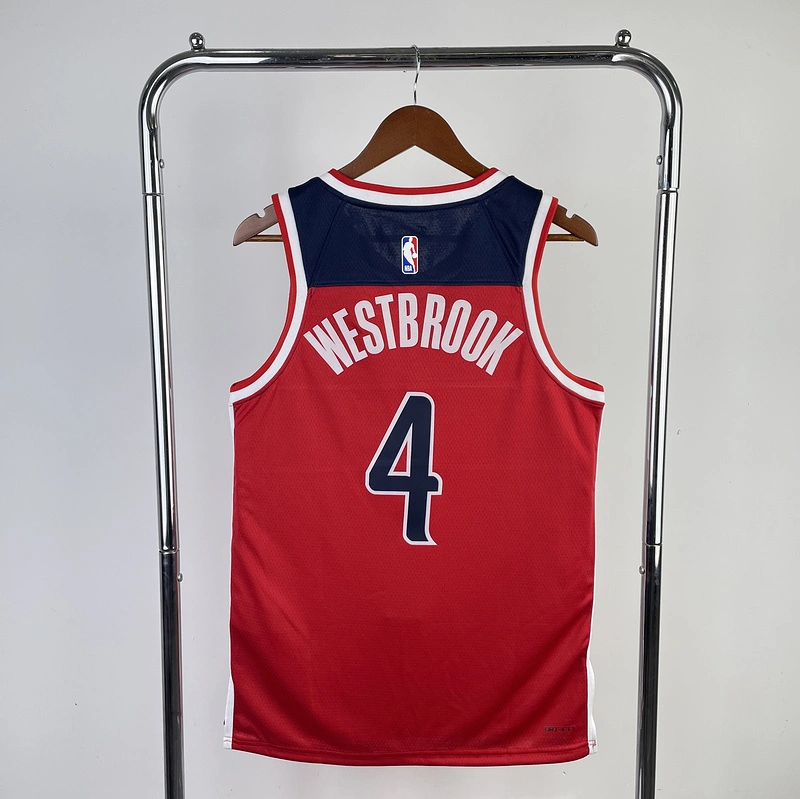 2023 NBA Washington Wizards 4 Westbrook Basketball Jersey