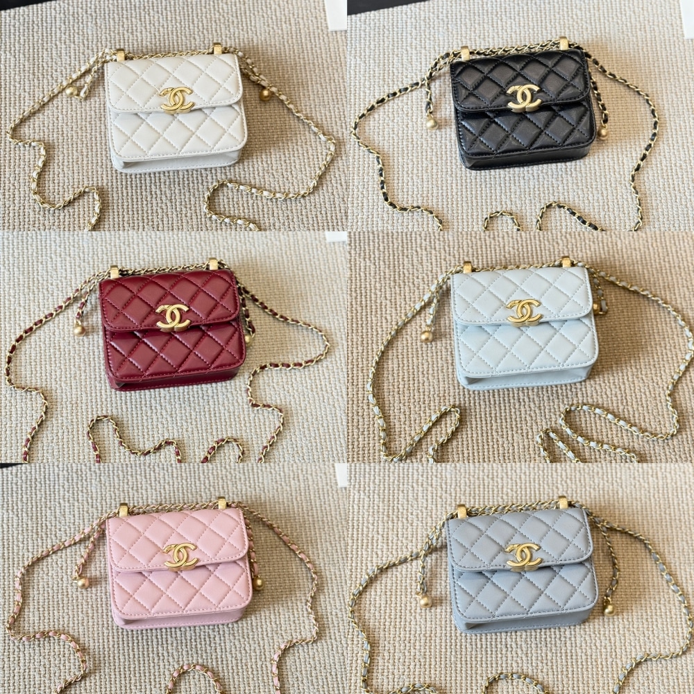 Chanel 21a Mini Flap Coin Purse With Chain Black 12cm Ap2290 B06092 94305