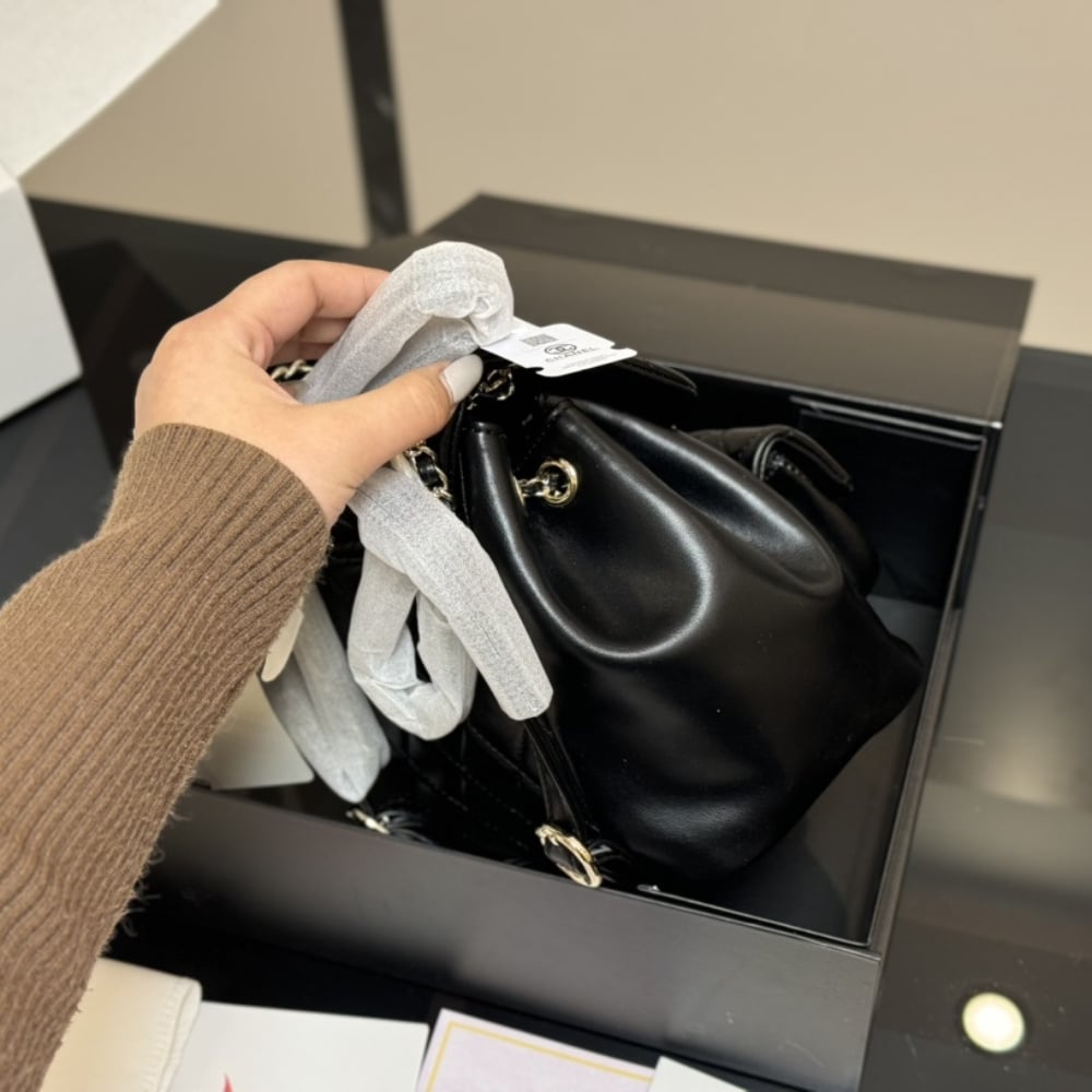 Chanel Mini Duma Backpack Black 20Cm As2908 B09750 94305