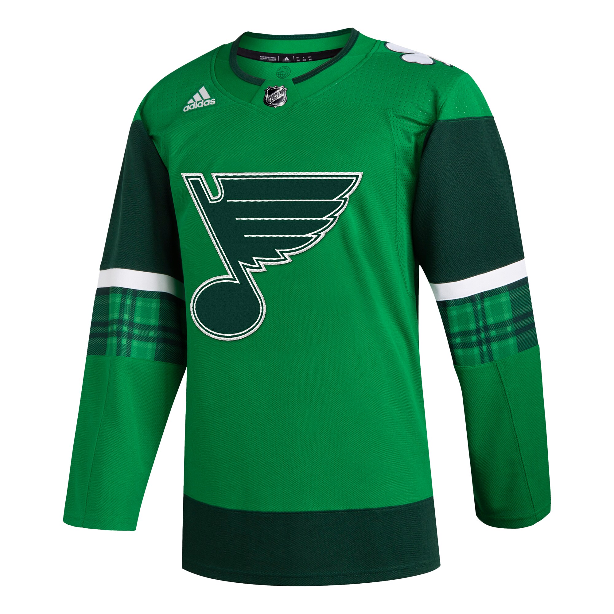 St. Louis Blues adidas 2023 St. Patrick’s Day Primegreen Authentic Jersey – Kelly Green