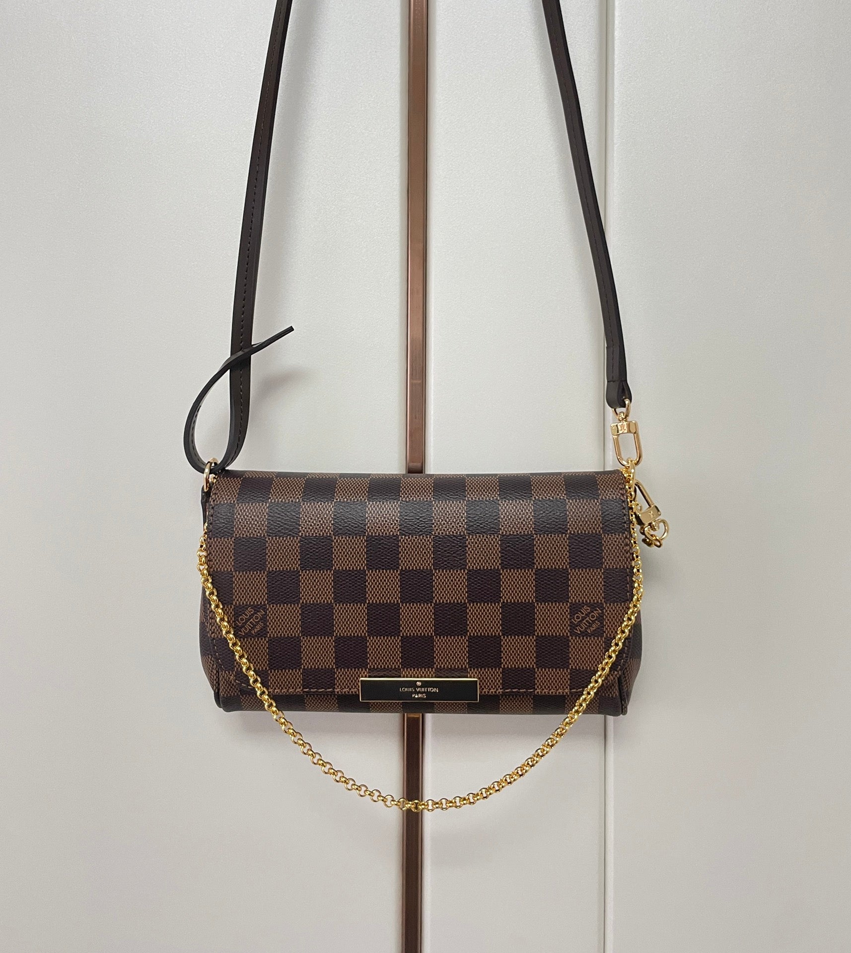 Louis Vuitton F Licie Pochette Damier Azur 21Cm