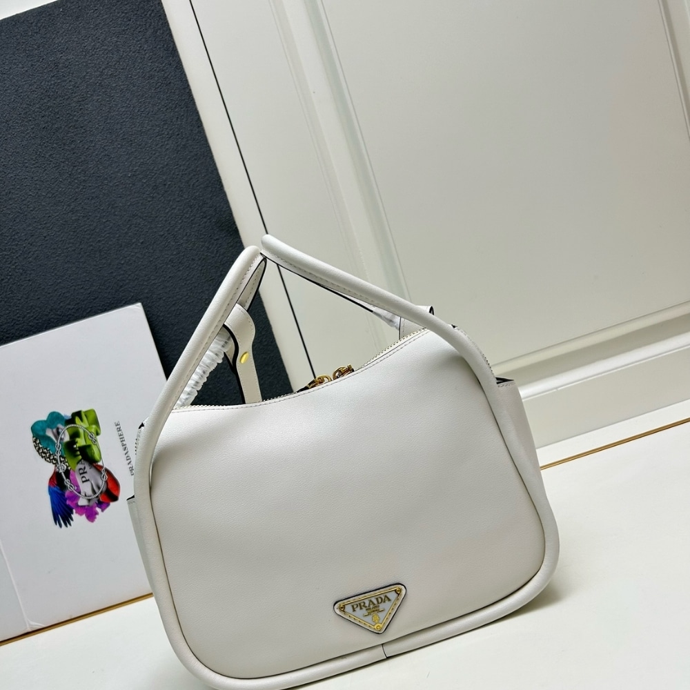 Prada Darling Handbag White 25Cm