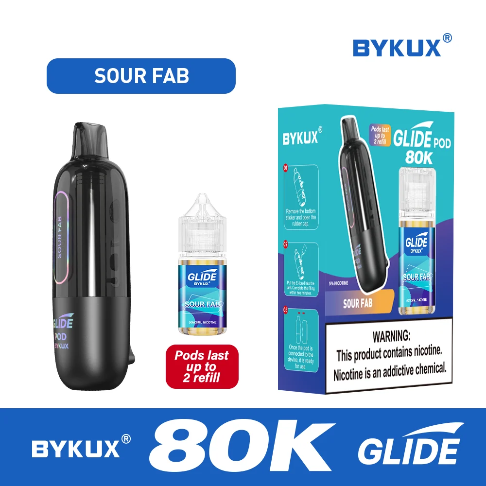 BYKUX GLIDE 80K Puffs 5% Nicotine Replacement Pod