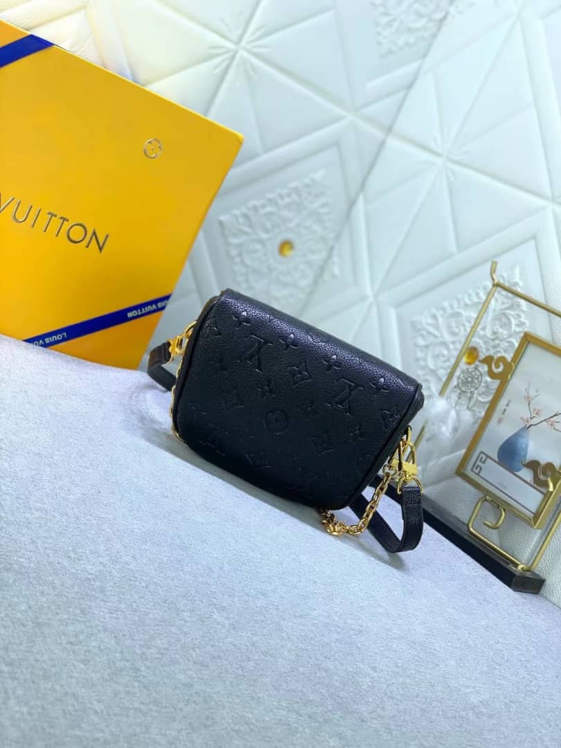 Louis Vuitton Mini Bumbag Black Monogram Empreinte 17Cm M46917