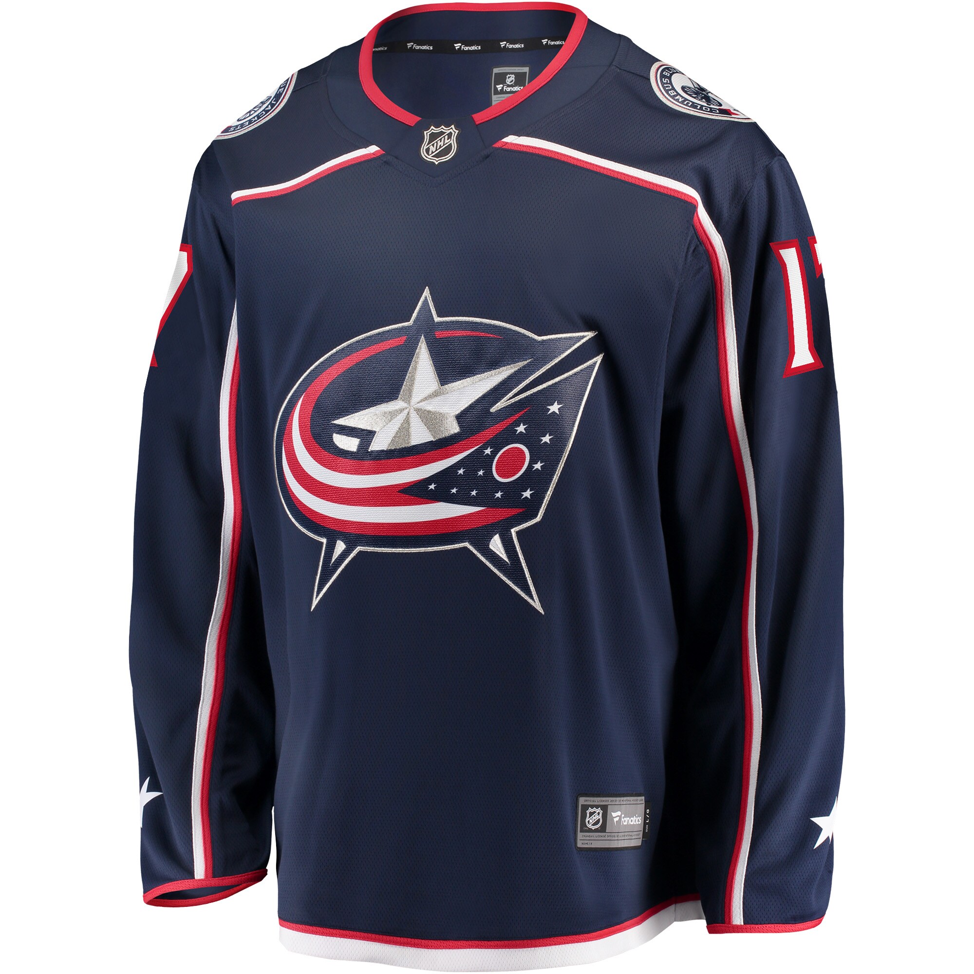 Justin Danforth Columbus Blue Jackets Fanatics Home Breakaway Player Jersey – Navy