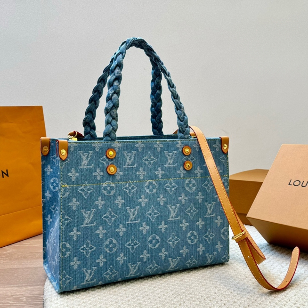 Louis Vuitton Let Go Pm Monogram Sky Blue Denim 30Cm M24897